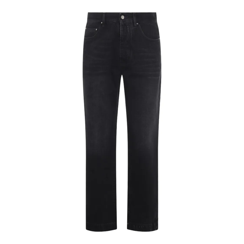 Amiri Jeans Classic Straight-Leg Jeans With Faded Finish Black