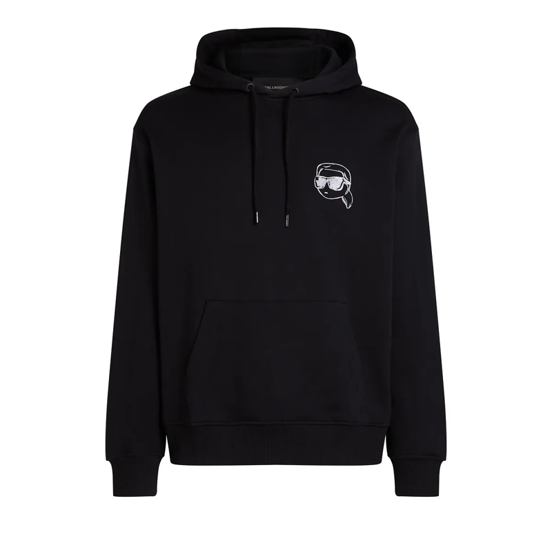 Karl Lagerfeld Sweatshirt IKON KAPUZENPULLOVER schwarz