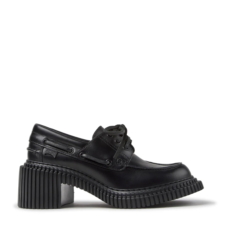 Camper Bootsschuhe Der Pix London, Ihr leichter Wohlfühl-Absatzschuh, schwarz