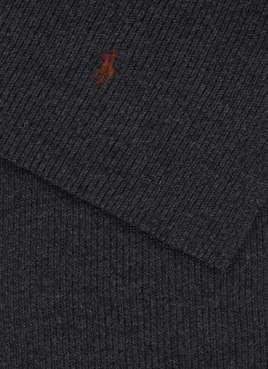 Thumbnail - Polo Ralph Lauren Tücher & Schals - Textured Knit Black Merino Wool Scarf - Gr. unisize - in Bunt - für Damen