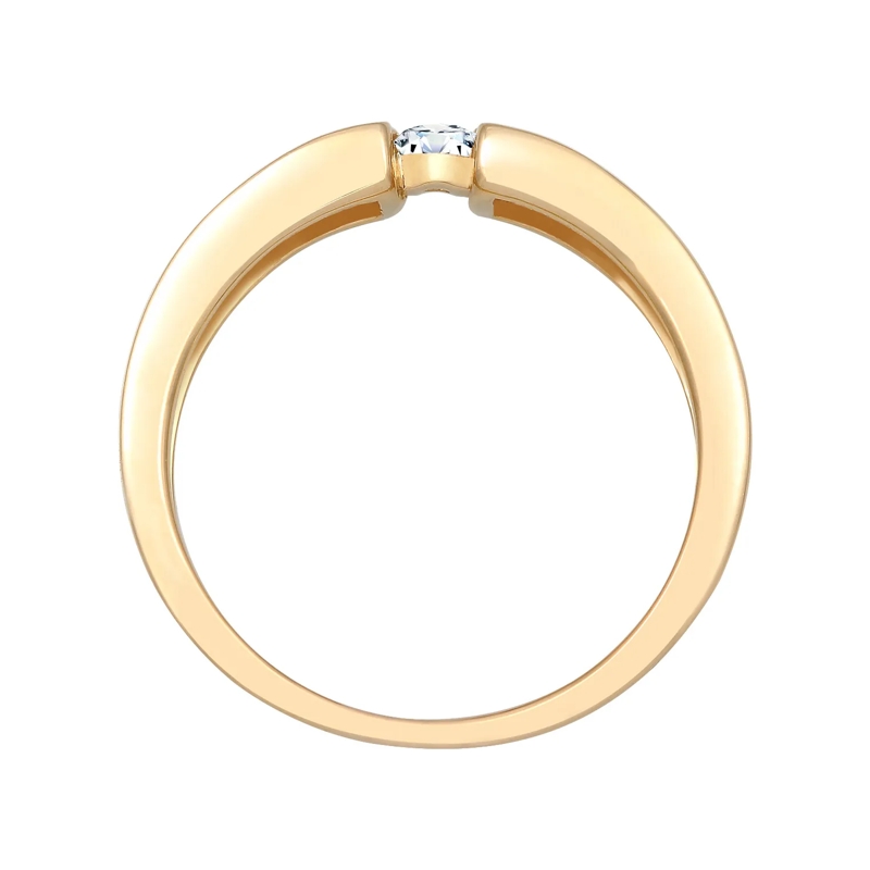 Elli Diamantring Ring Verlobung Diamant 0.14 ct. 585 Gelbgold gold(Image 3)