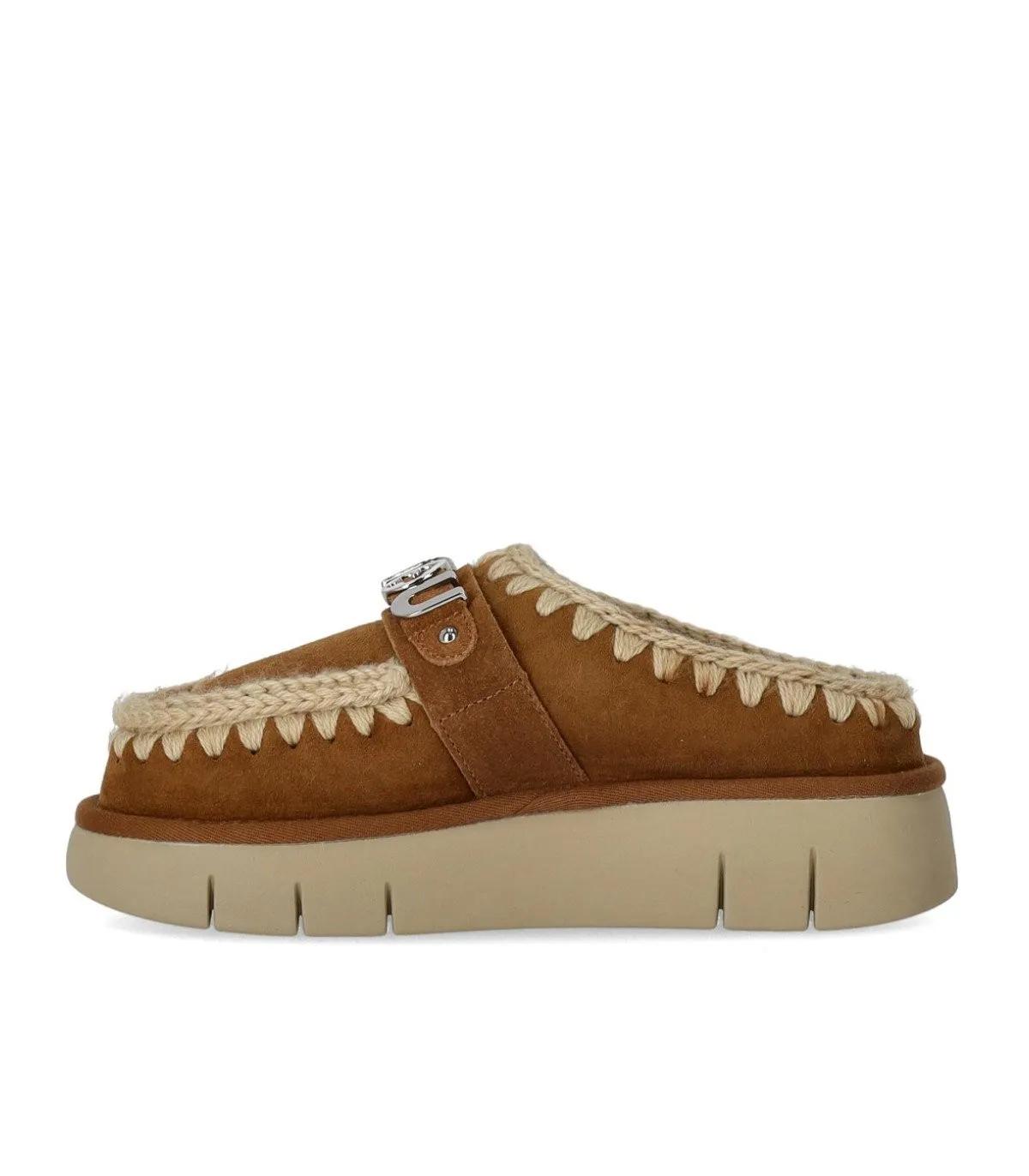 Thumbnail - Mou Slipper & Pantoletten - Dames Bounce Clog Cognac - Gr. 40 (EU) - in Braun - für Damen