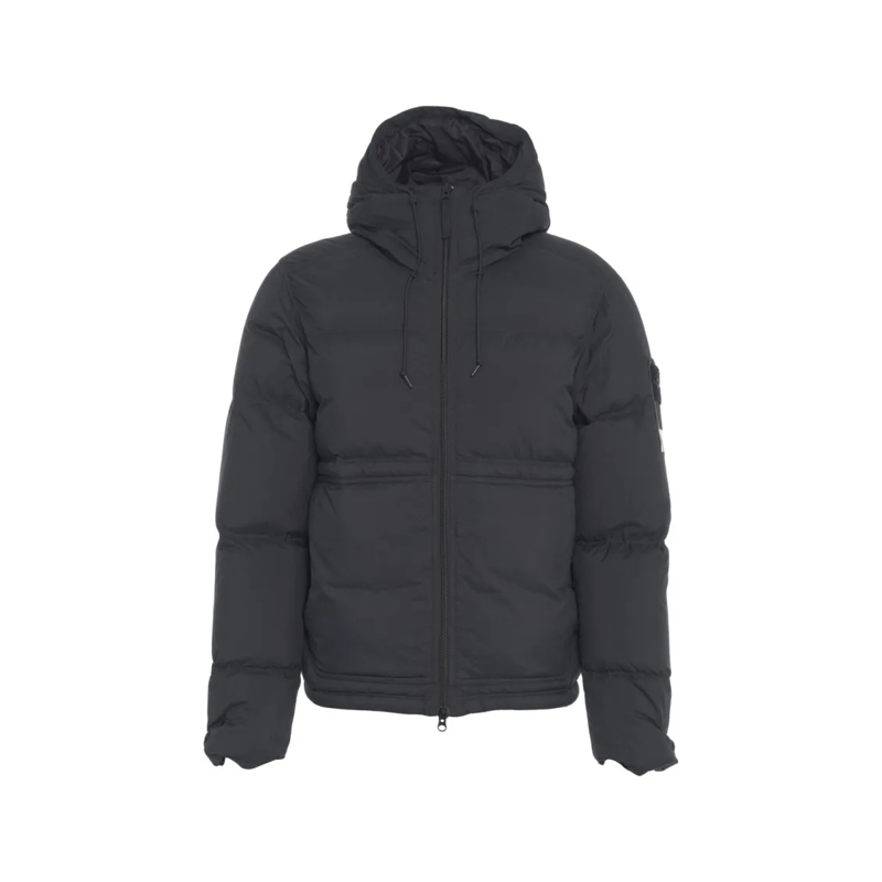 Stone Island Daunenjacke Quilted Puffer Jacket With Adjustable Hood Black