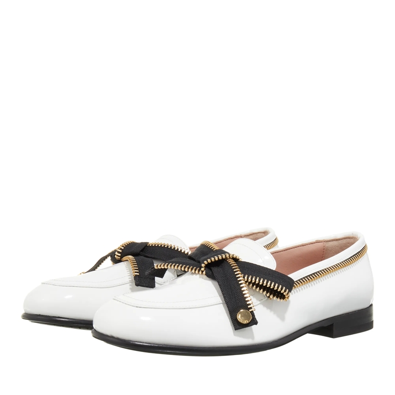 Moschino Loafer Bow Zip Bianco