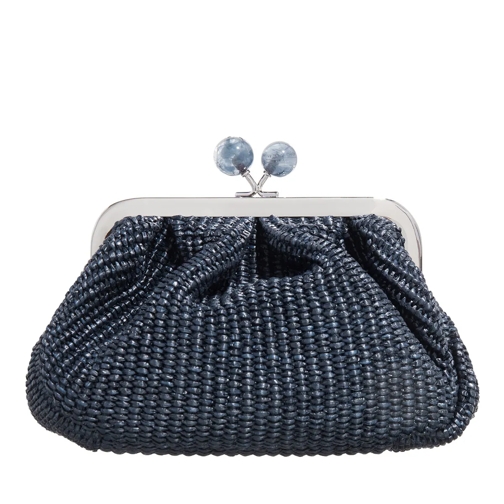 WEEKEND Max Mara Clutch Palmas Blu Marino