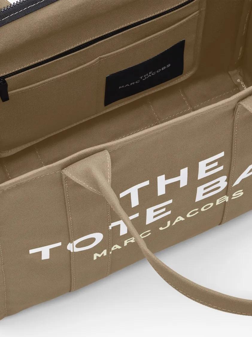 Marc Jacobs Shoppers & Totes Cotton Logo-Printed Tote Bag With Double Handles in groen