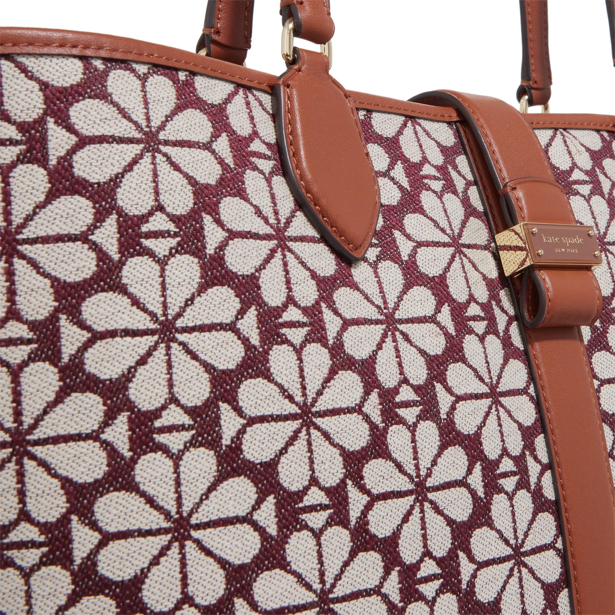 kate spade new york Shoppers Spade Flower Jacquard Spade Flower Jacquard Medium in bruin
