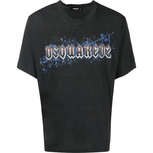 Dsquared2  Iron Logo Printed T-shirt grau