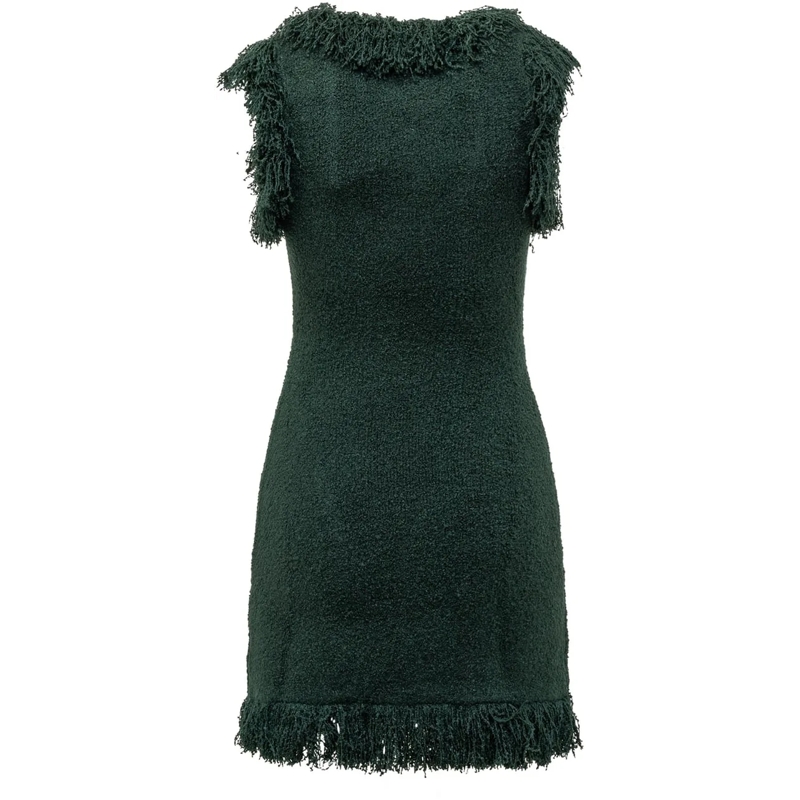 Salvatore Ferragamo Mini-robe Abito Verde con Frange Ferragamo grün(Image 2)