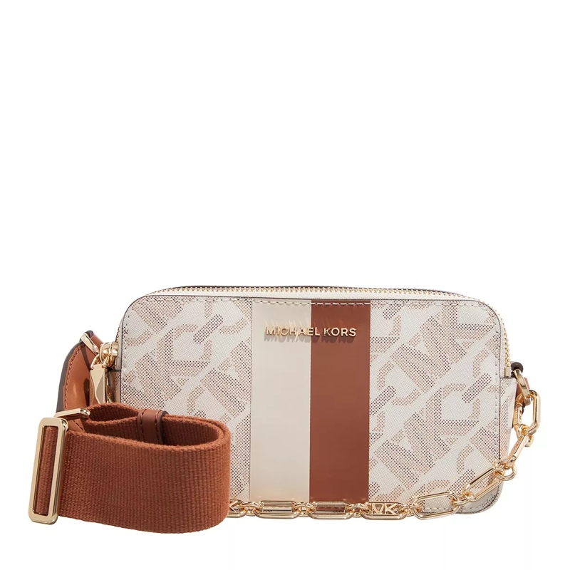 MICHAEL Michael Kors Crossbody Bag Jet Set Small Double Zip Camra Chain Xbody Vanilla/Lugg(Image 2)
