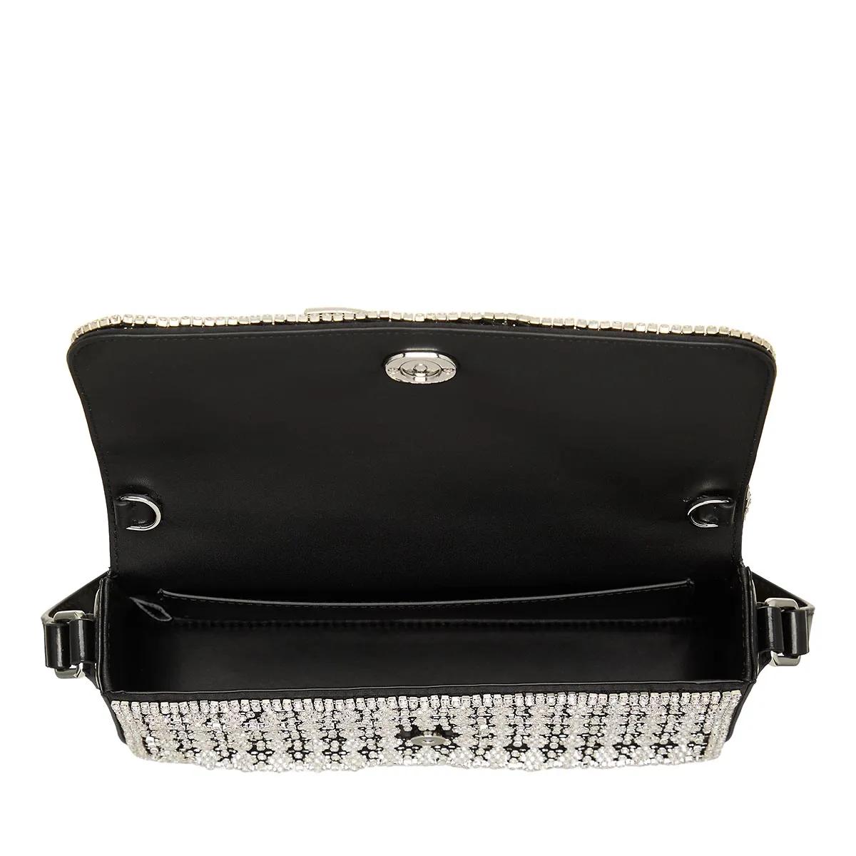 self-portrait Pochettes Black Crystal Shoulder Bag in zwart