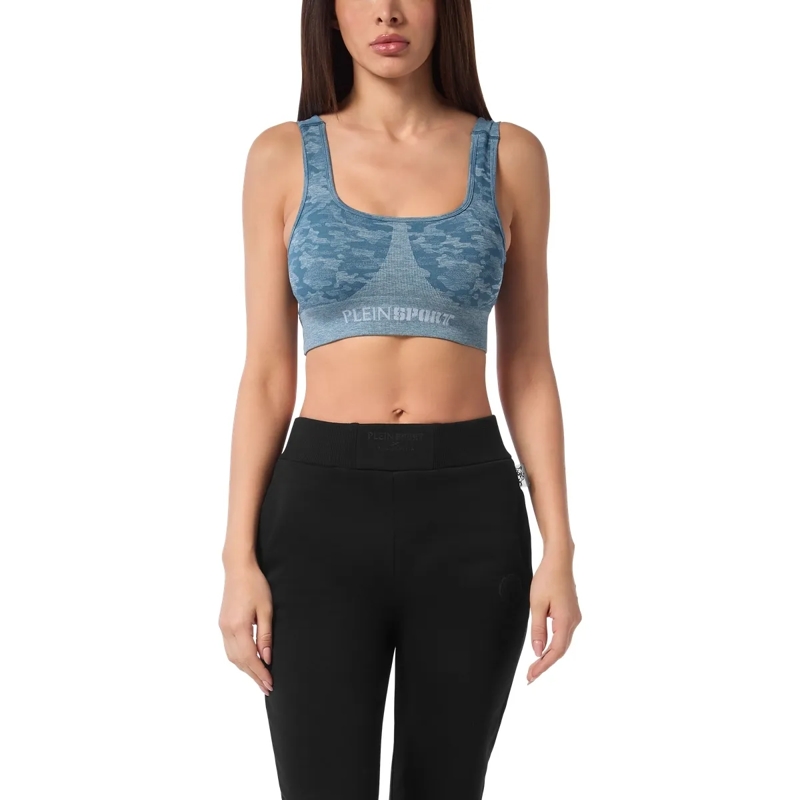 Plein Sport Top Sport Bh Logo petrol(Image 3)