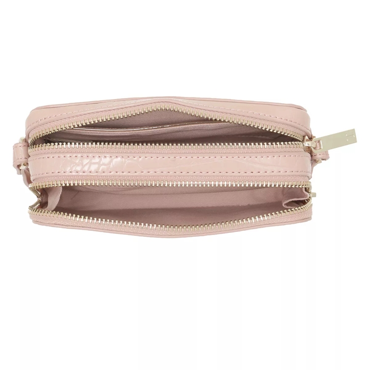 Ted Baker Stina double zip mini camera bag in rose gold