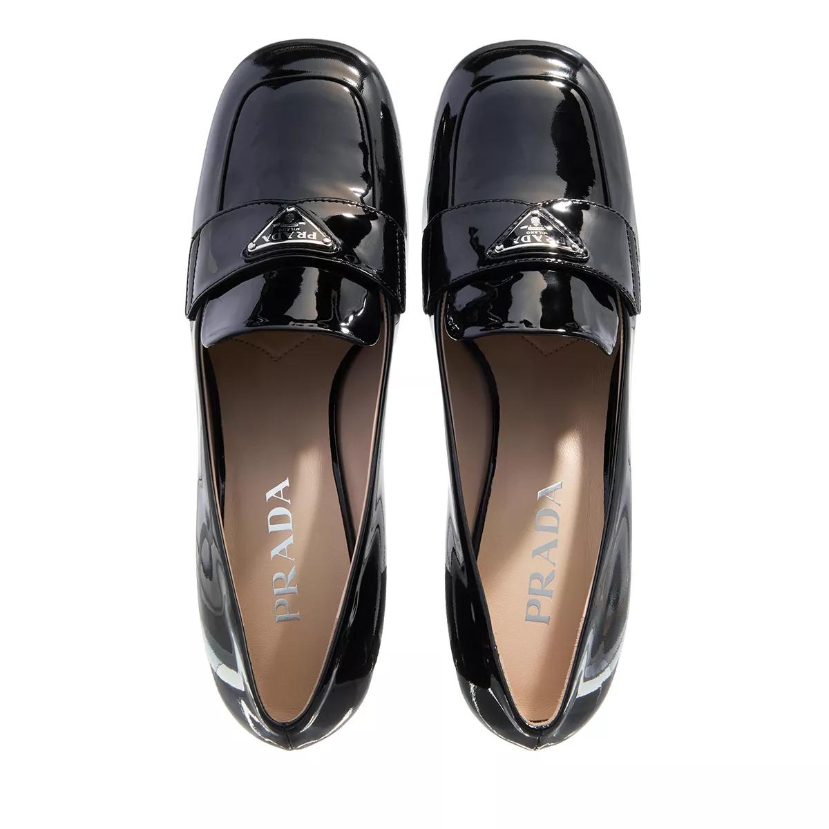 Prada Loafer With Triangle Logo Black Loafer