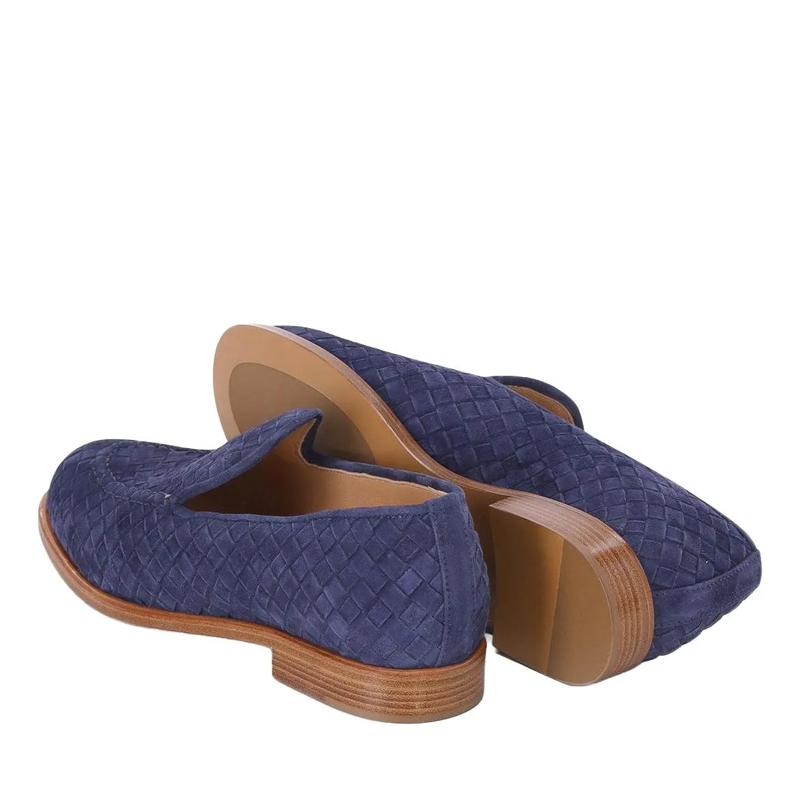 Jubile' Veterschoenen Loafers aus Veloursleder blau(Image 2)