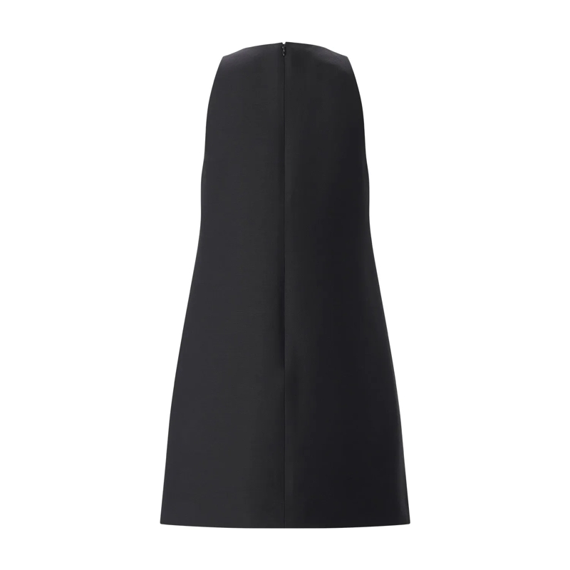 Valentino Garavani Minikleid Minikleid mit Wolle & Seide schwarz(Image 3)