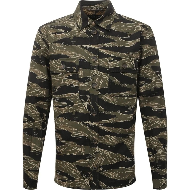 Dolce&Gabbana Legeres Oberteil Dolce & Gabbana Camouflage Shirt grün