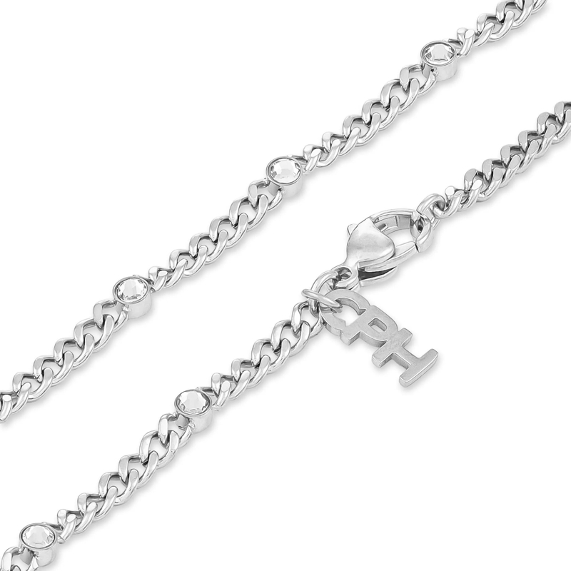 Copenhagen Mittellange Halskette Edelstahl Glittery silber(Image 3)