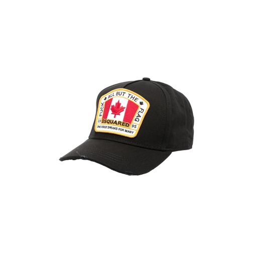 Dsquared2 Canadian Flag Baseball Cap 2124 Black Baseballkeps