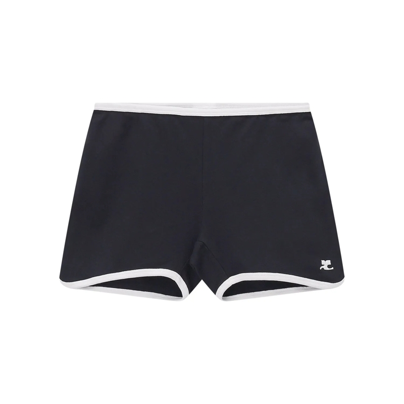 Courrèges Bermuda Shorts Shorts mit Logo schwarz