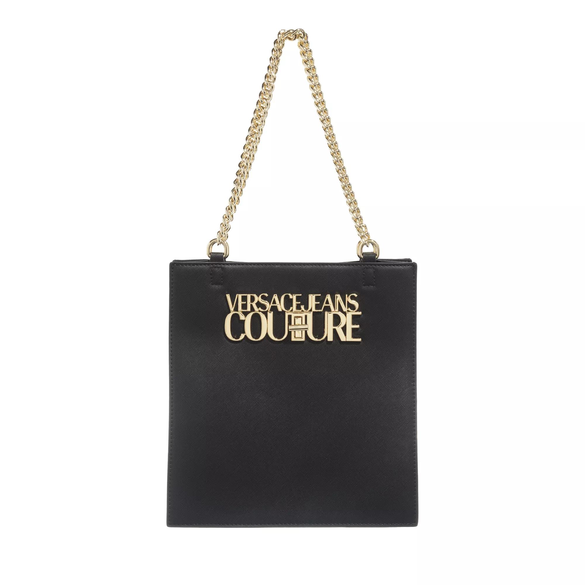 Versace jeans black tote on sale bag