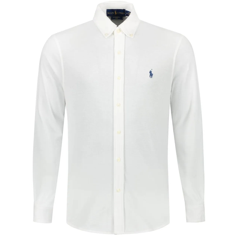 Ralph Lauren Legeres Oberteil Sport Shirt Featherweight Mesh weiß