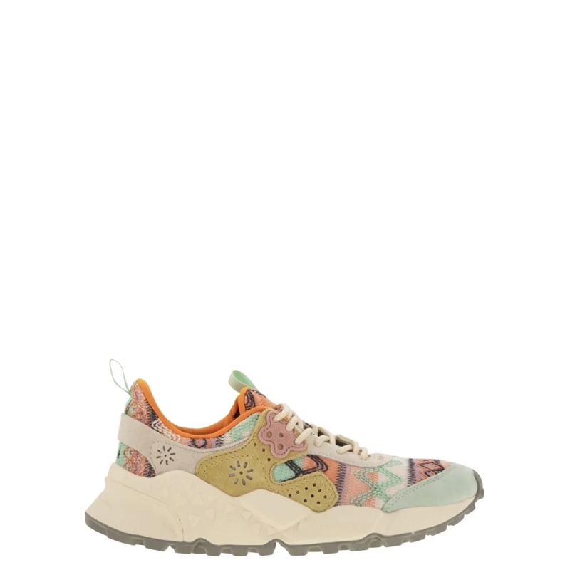 Flower Mountain Low-Top-Sneaker Kotetsu - Sneakers In Suede And Technical Fabric Multicolor