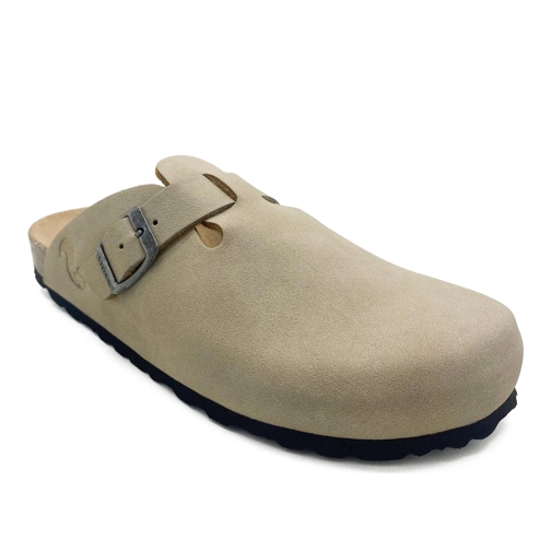 thies thies 1856 ® Eco Bio Clog vegan stone (W/M/X) grau Pantofola da casa