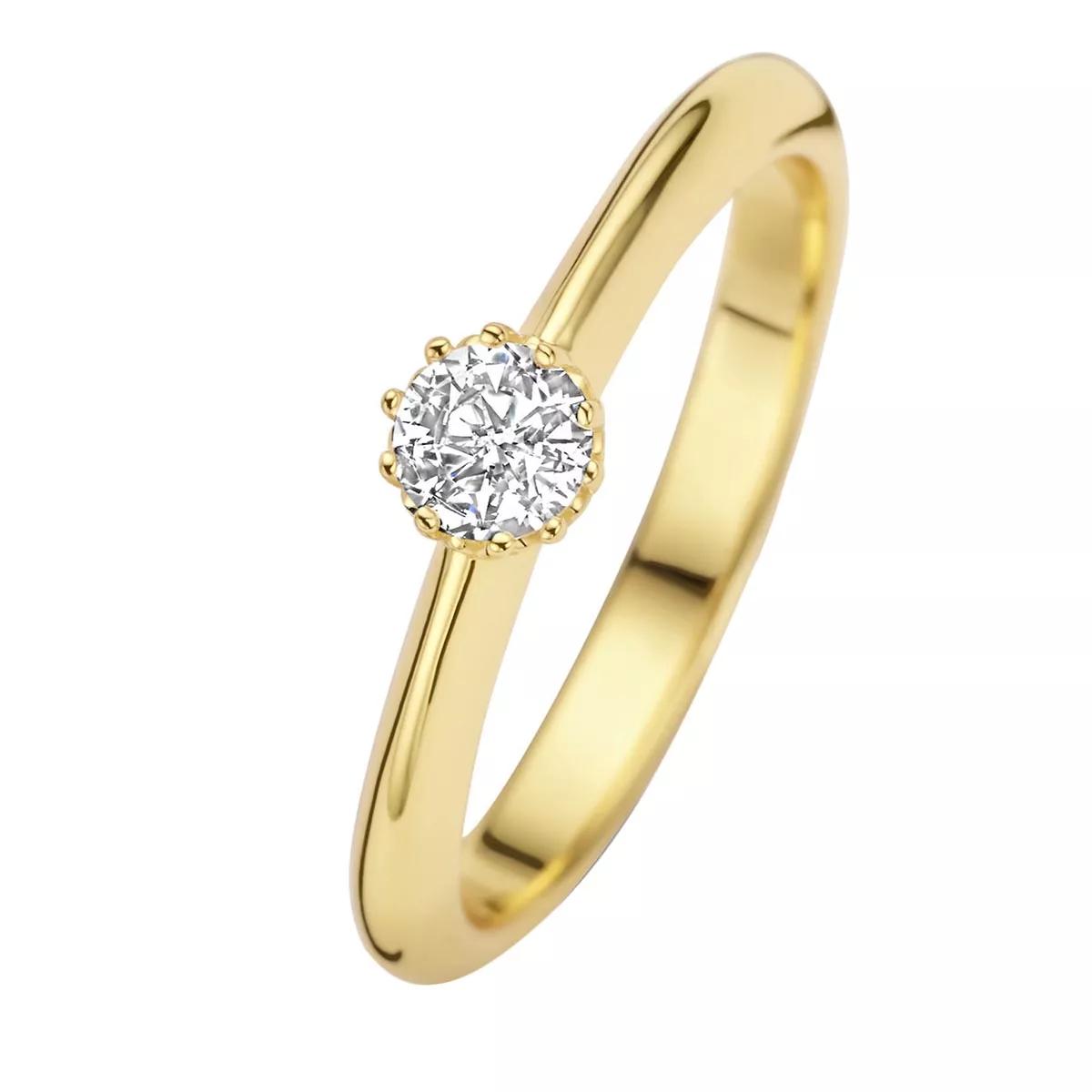 Parte Di Me Ring - Cento Luci Mila 925 sterling silver gold plated ri - Gr. 56 - in Gold - für Damen