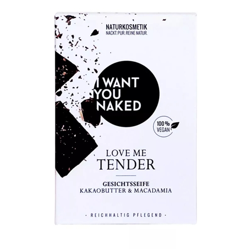 I Want You Naked Love Me Tender Face Soap Kakaobutter & Macadamia + Jill Bag Pflegeset