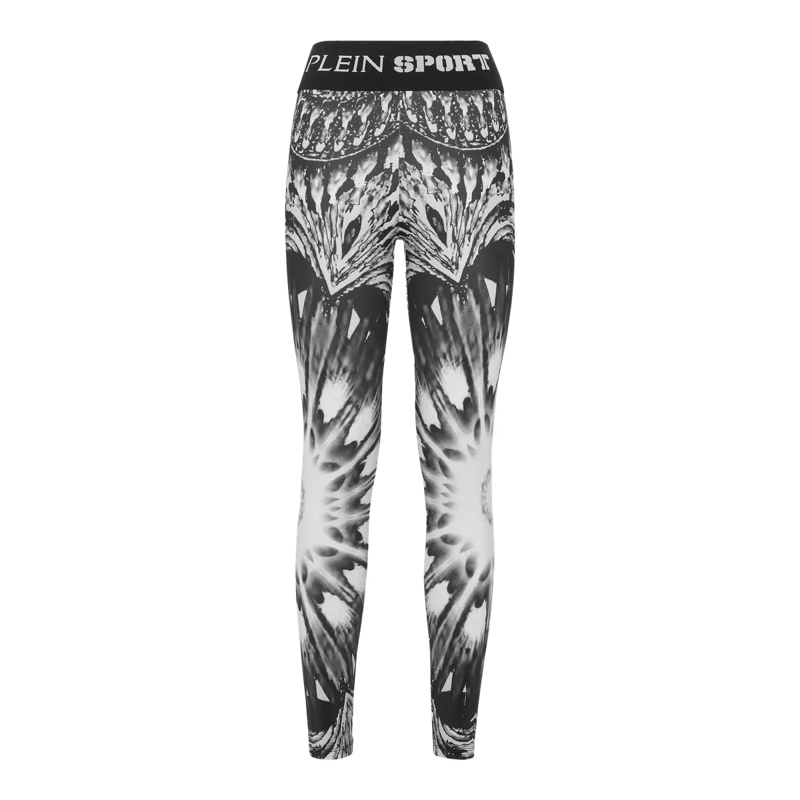 Plein Sport Leggings Leggings Optical Flower schwarz