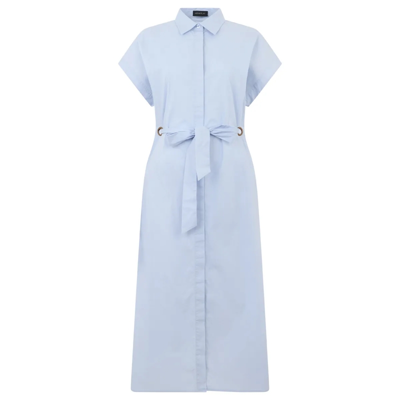 Apart Midikleid Midi Kleid hell-blau