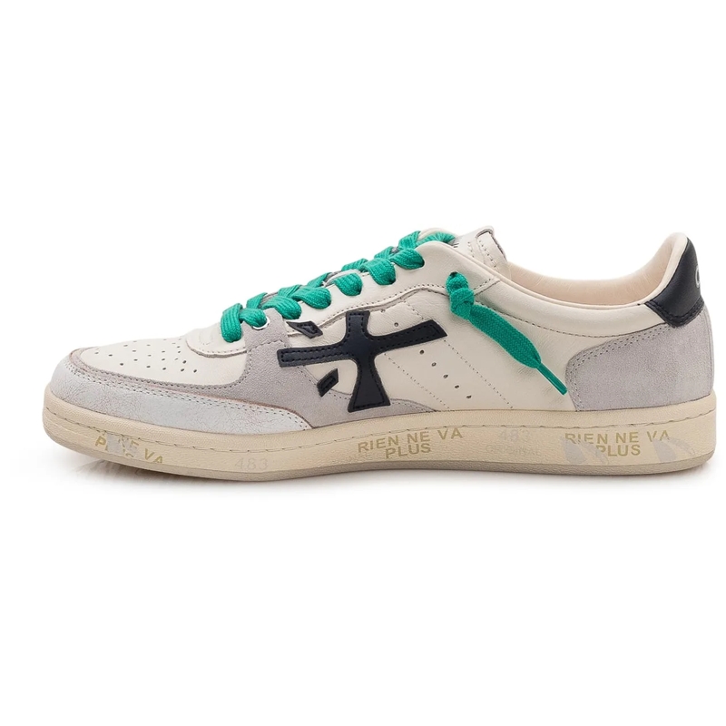 Premiata Sneaker basse Sneakers Bsktclay in Pelle e Suede weiß(Image 4)