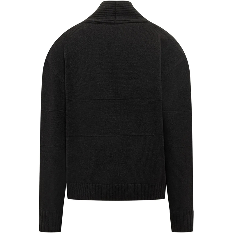 Gcds Pullover Cardigan in Maglia Logo GCDS schwarz(Image 2)