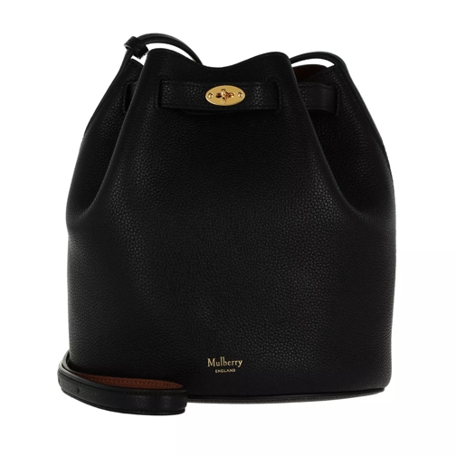 Mulberry Abbey Small Classic Grain Leather Bucket Bag Black Buideltas