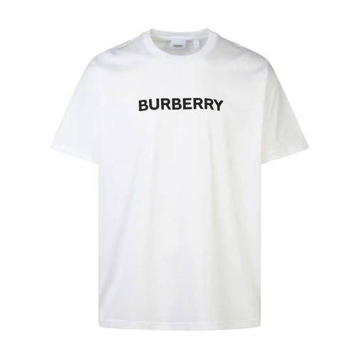 Burberry T-shirts Harriston' White Cotton T-Shirt White