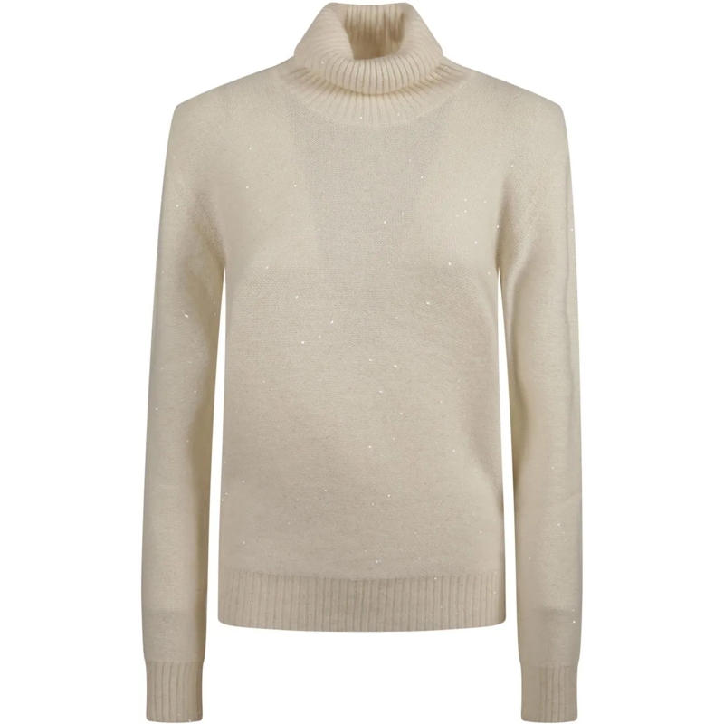 Fabiana Filippi  Turtle Neck Sweater White weiß