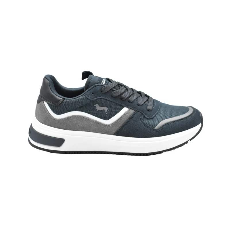 Harmont & Blaine Lage-top sneaker Layered Low-Top Sneakers In Deep Blue Grey