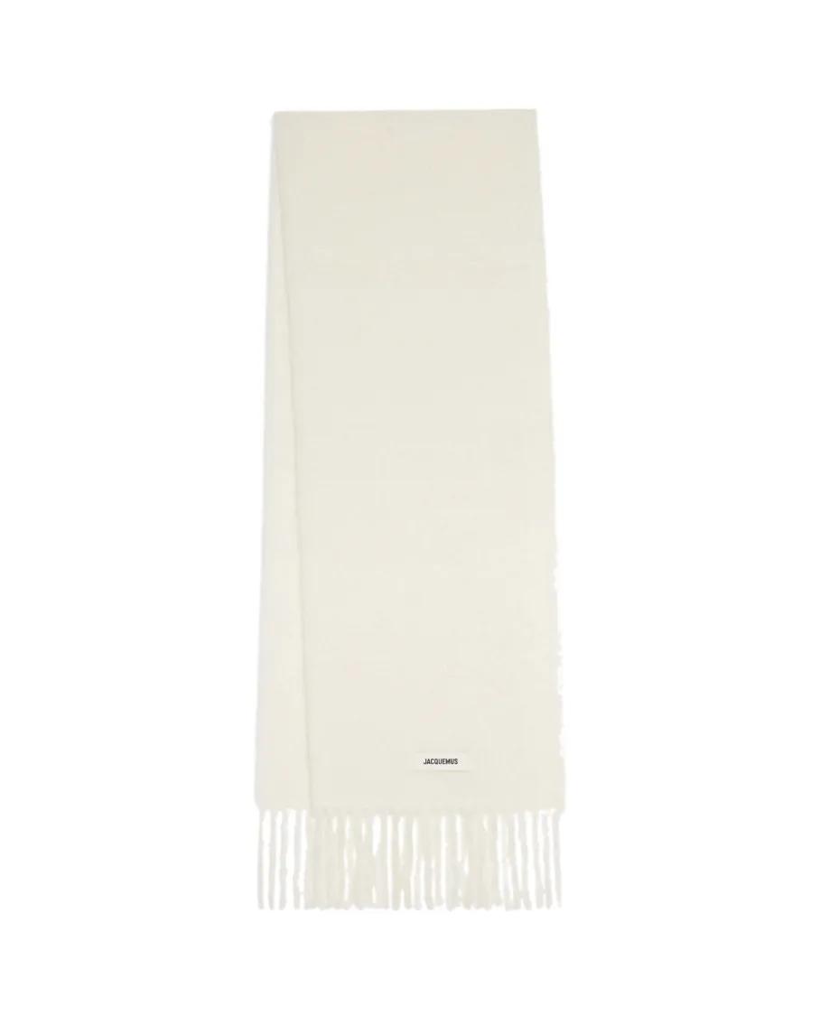 Jacquemus Tücher & Schals - Carro Wool Scarf - Gr. unisize - in Weiß - für Damen