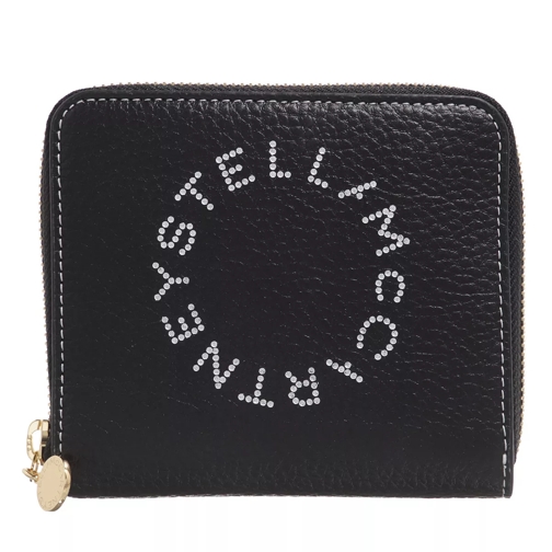 Stella McCartney Logo Wallet Black Portemonnaie mit Zip-Around-Reißverschluss