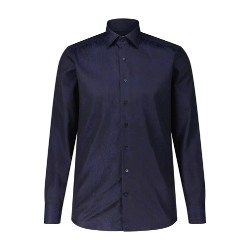 Etro Hemd mit dunklem Paisley Muster Dunkelblau Shirts