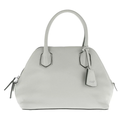 Abro Adria Tote Bag Leather Light Grey / Ocean Rymlig shoppingväska