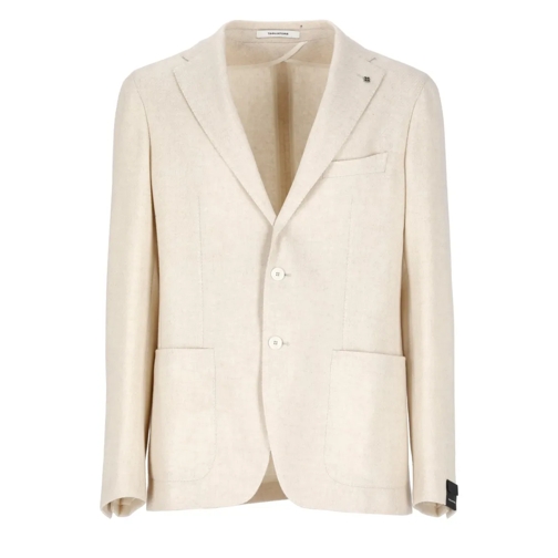 Tagliatore Blazer Virgin Wool Jacket Neutrals