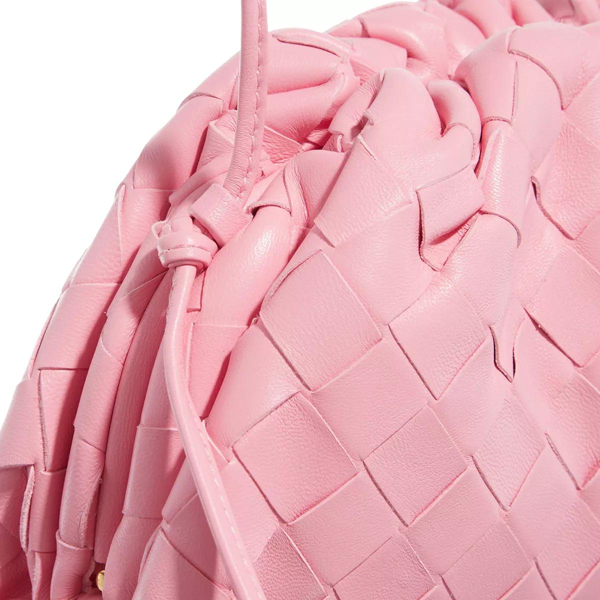 Bottega Veneta Crossbody bags The Mini Pouch in poeder roze
