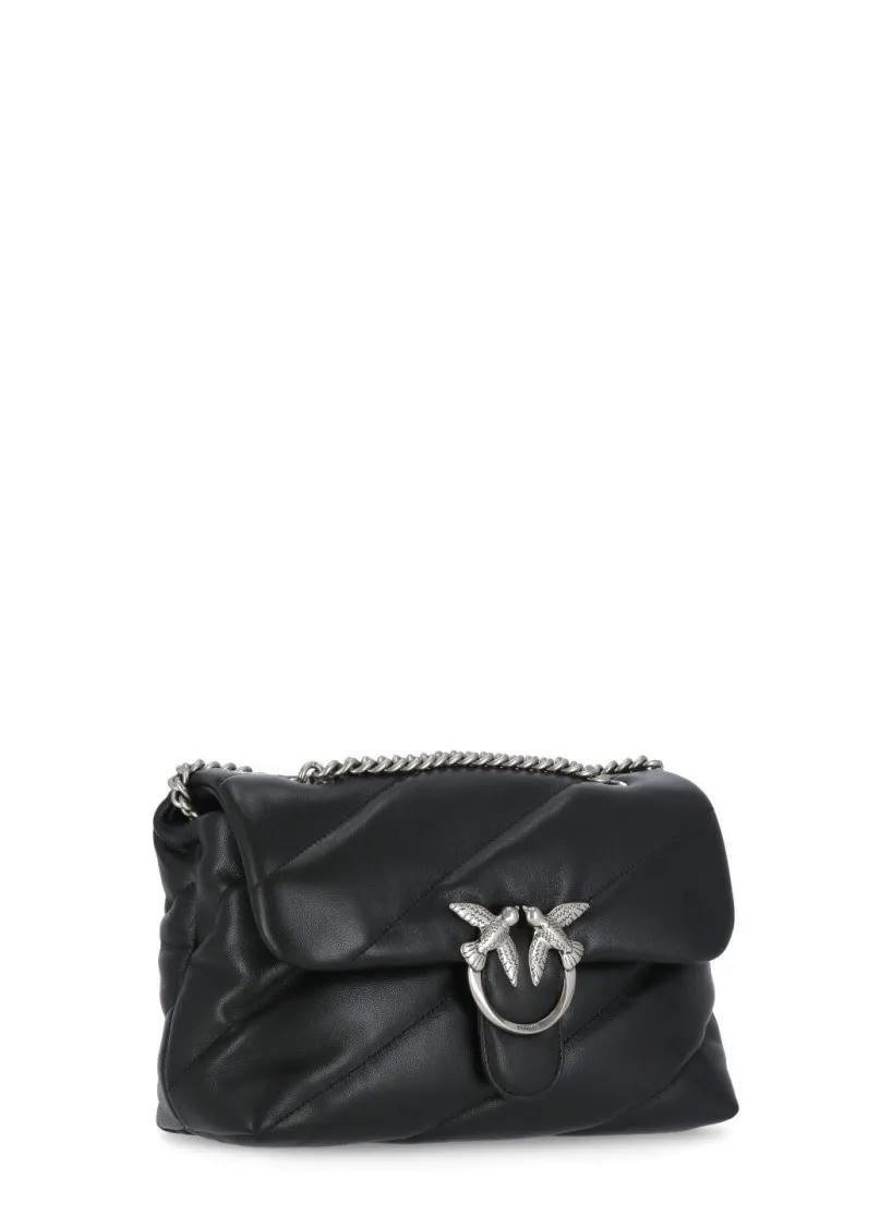 Pinko Hobo bags Black Love Puff Shoulder Bag in zwart