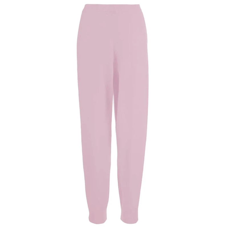 Allude Jogginghose Soft Pink Wool And Cashmere Pants Pink