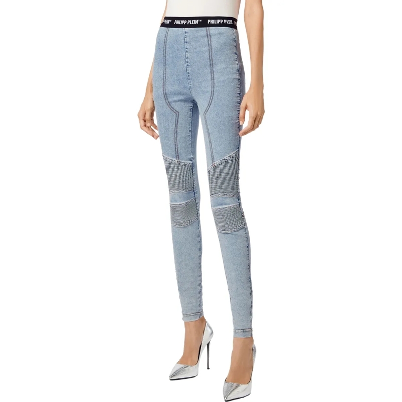 Philipp Plein Skinny-Leg-Jeans Jeggings hell-blau(Image 7)