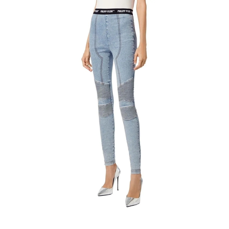 Philipp Plein Skinny-Leg-Jeans Jeggings hell-blau(Image 2)
