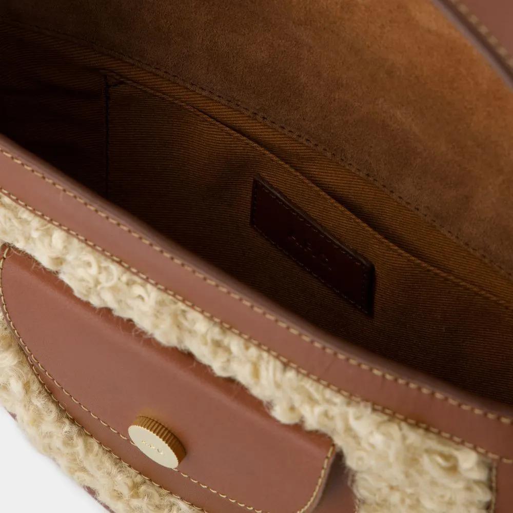 A.P.C. Hobo bags Pocket Small Crossbody Synthetic Hazelnut in bruin