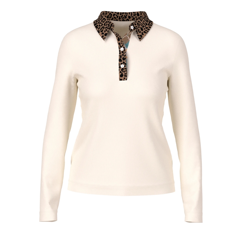 Marc Cain Top Poloshirt bright ecru